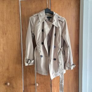 Worthington Tan Double-Breasted Trench Coat